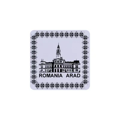 Arad romania, suporti coster din lemn, model 007